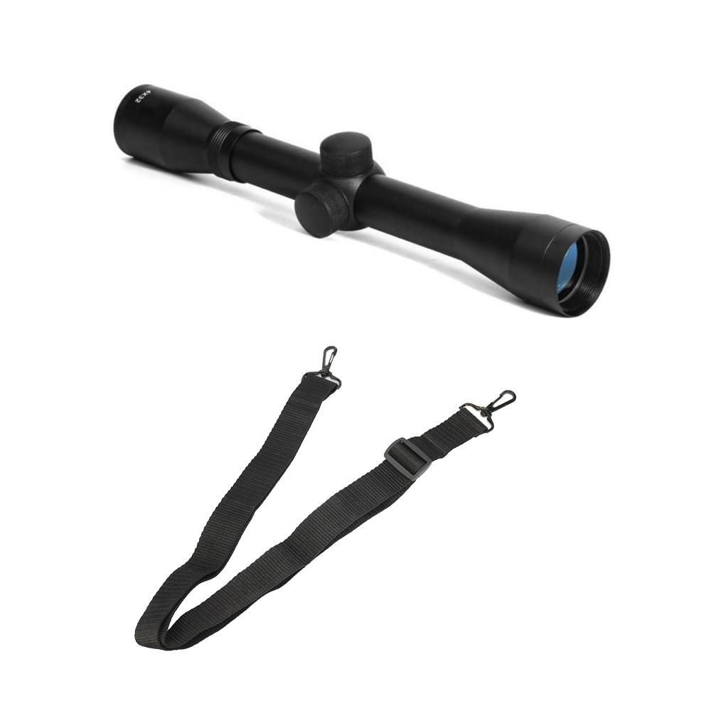 Luneta Carabina de Pressão 4x32 + Bandoleira - Eagle em Oferta na Shopee