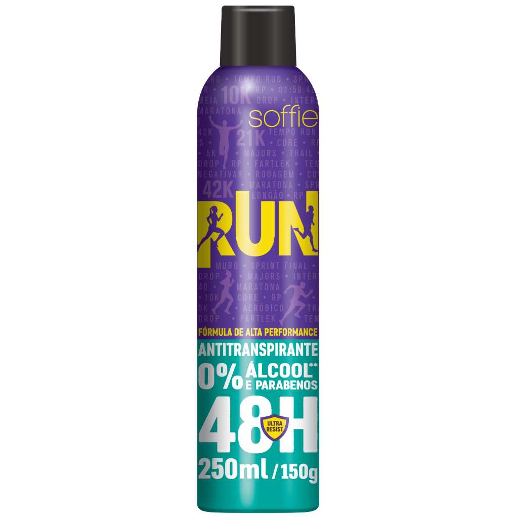 Desodorante Antitranspirante Soffie RUN em Oferta na Shopee