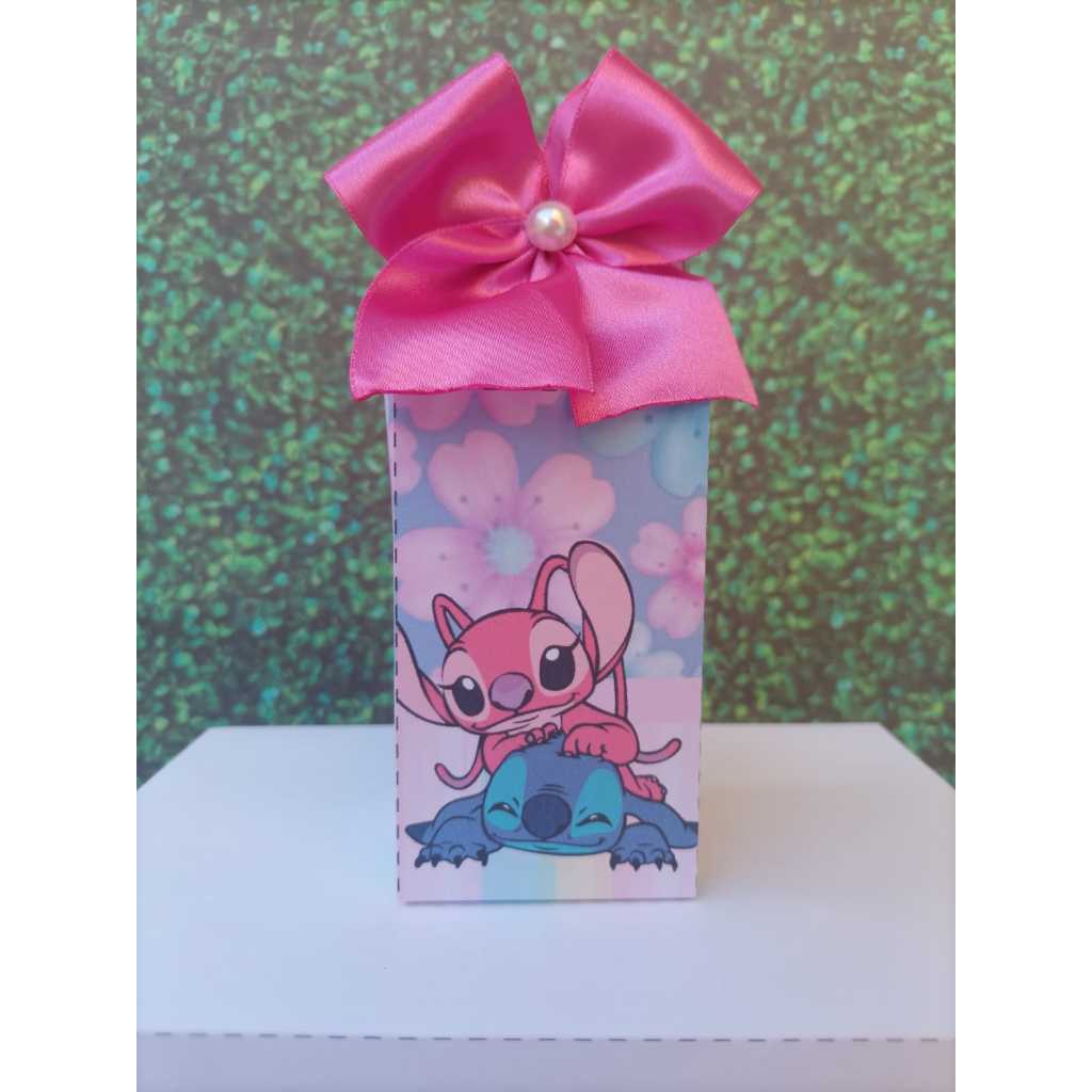 Caixa Milk Personalizada Stitch / Mimos de Aniversário Lembrancinhas Caixinhas Personalizados Kit