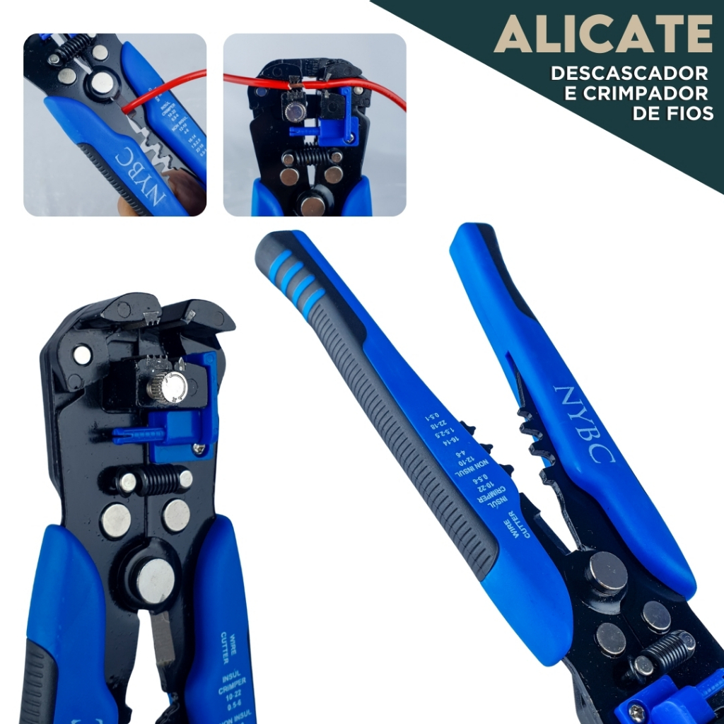 Alicate Descascador De Fio Crimpador Terminal - AV em Oferta na Shopee