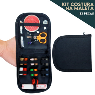 Kit Costura Com 33 Peças Linhas E Agulhas Estojo Completo F - AV em Oferta na Shopee