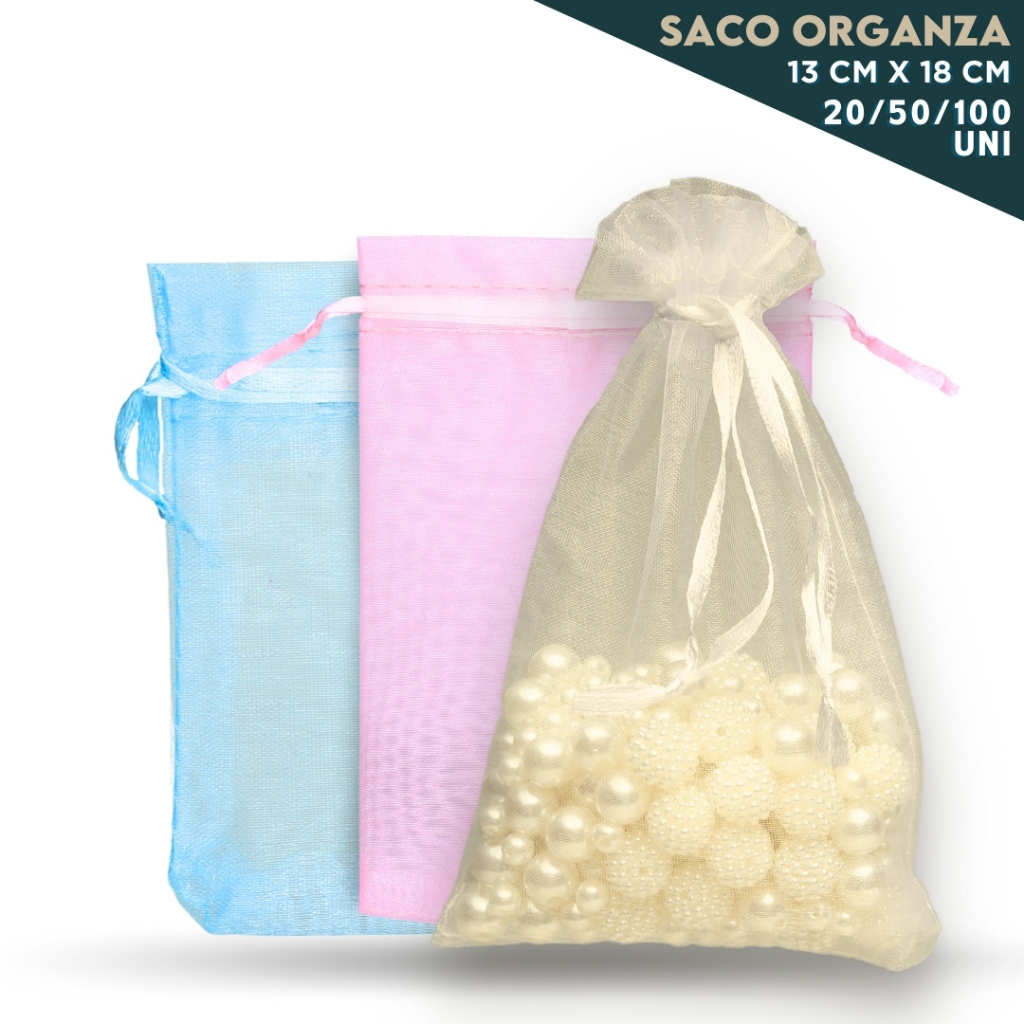 Saco Organza - Saquinho Para Lembrancinha 13x18 Diversas Cores - 20/50/100 Unidades - Aviva em Oferta na Shopee