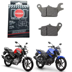 PASTILHA FREIO DIANTEIRO FISCHER CARBON FAZER FACTOR 150 2016 2017 2018 2019 2020