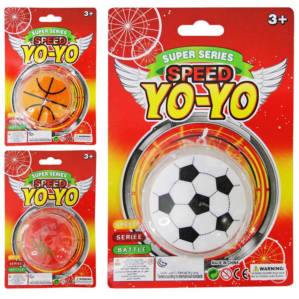 IOIO (YOYO) COM LUZ DE PLASTICO A BATERIA 5,5CM DE Ø