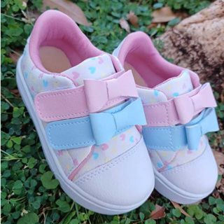 Tênis Infantil Menina Moda Blogueirinha Detalhe Jeans Laço Panda Sereia Bebê Conforto Antiderrapante em Oferta na Shopee