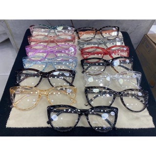 oculos pra leitura perto de grau AM195 diamante 3D gatinho oval feminino mulher chic novo em Oferta na Shopee