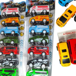 Kit Carrinho FRICÇÃO Coleção Carros Brinquedo Infantil Lembrancinha Para Aniversario Festa Prenda