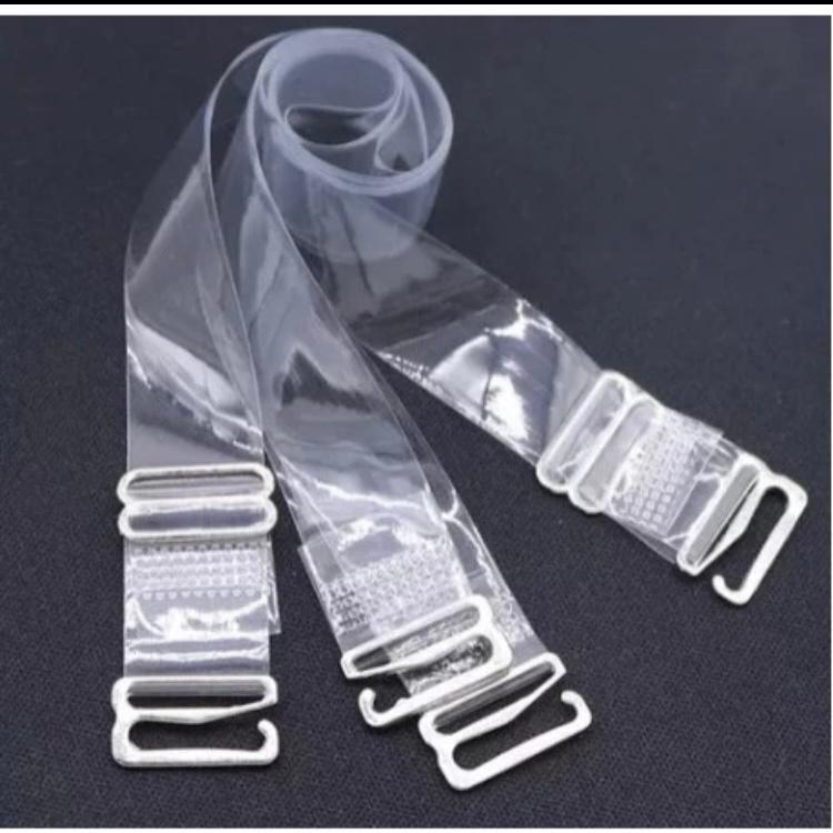 Alça de silicone Removível 1-10 Ajustável com Regulagem para Sutiã Tomara que Caia Transparente