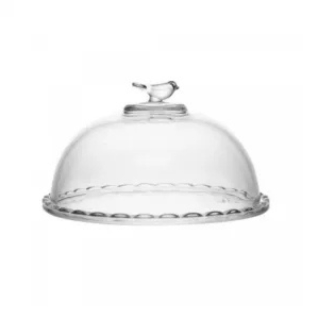 Queijeira De Vidro Wolff Bird 20cm - Elegante Luxuoso Cozinha