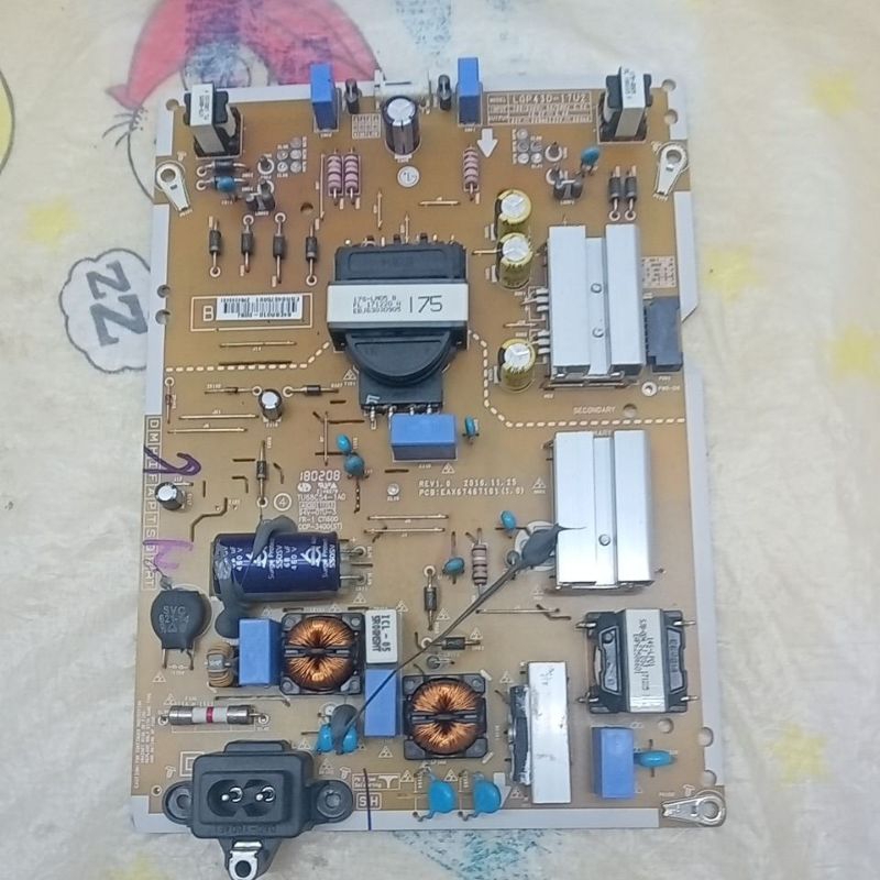 PLACA DE FONTE TV LG 43UJ6565.....EAX67467101(1. 0)