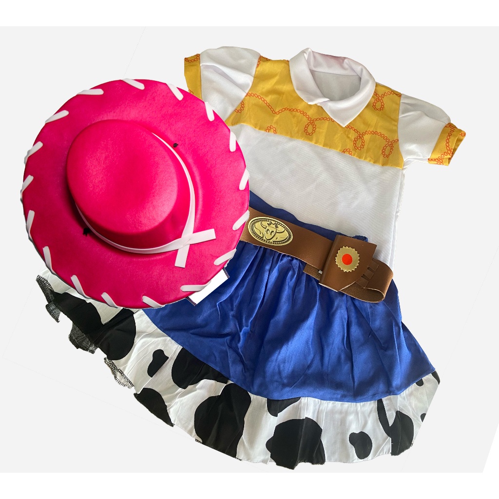 Fantasia  infantil e adulto JESSIE TOY STORY com chapel