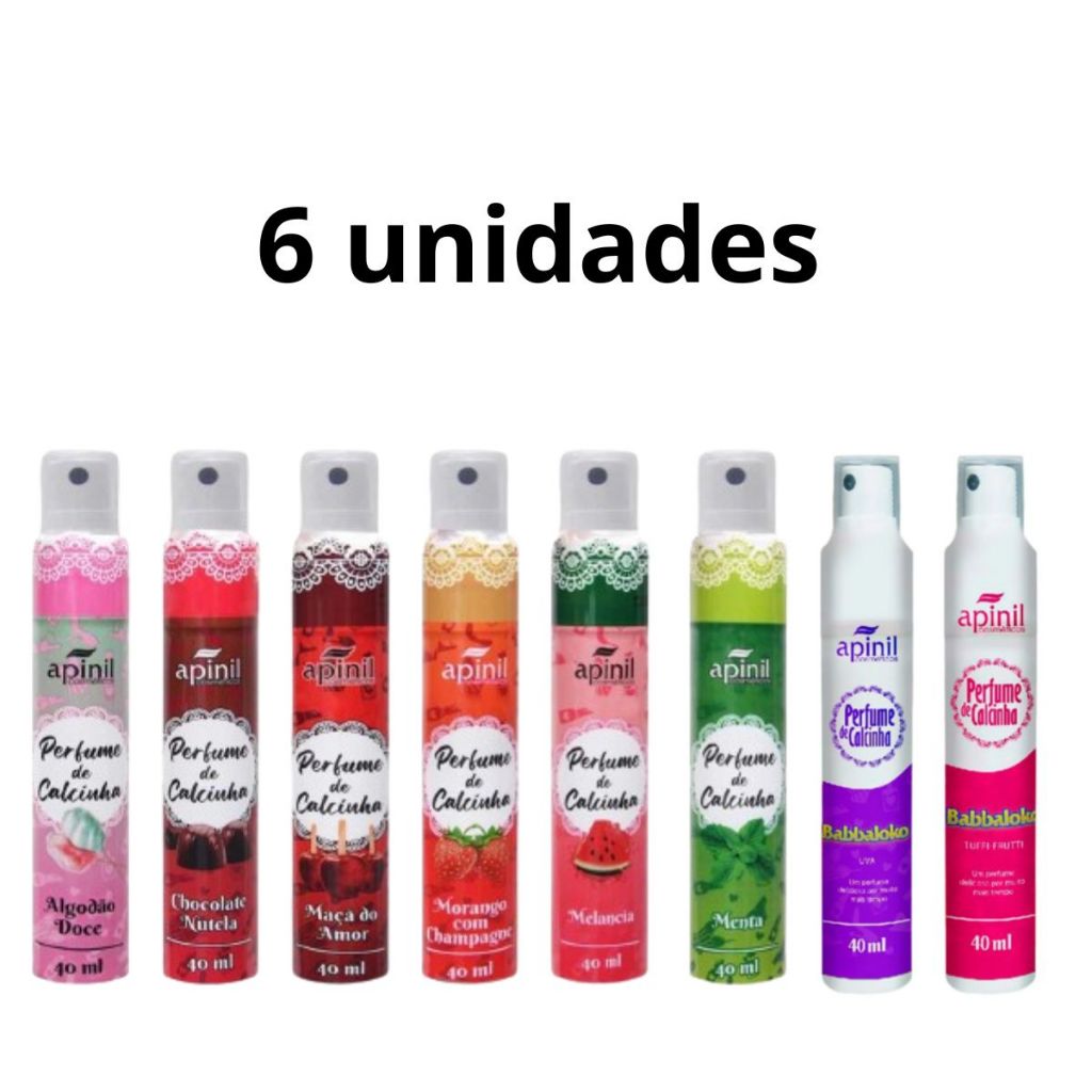 KIT 6 PERFUME INTIMO DE CALCINHA - APINIL