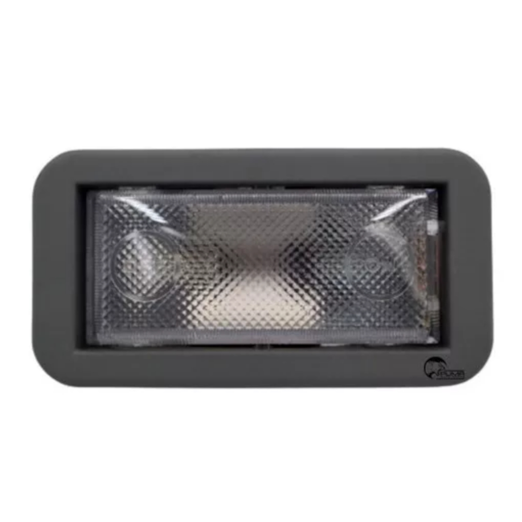 Lanterna de Teto Palio Uno Siena - Moldura Cinza em Oferta na Shopee