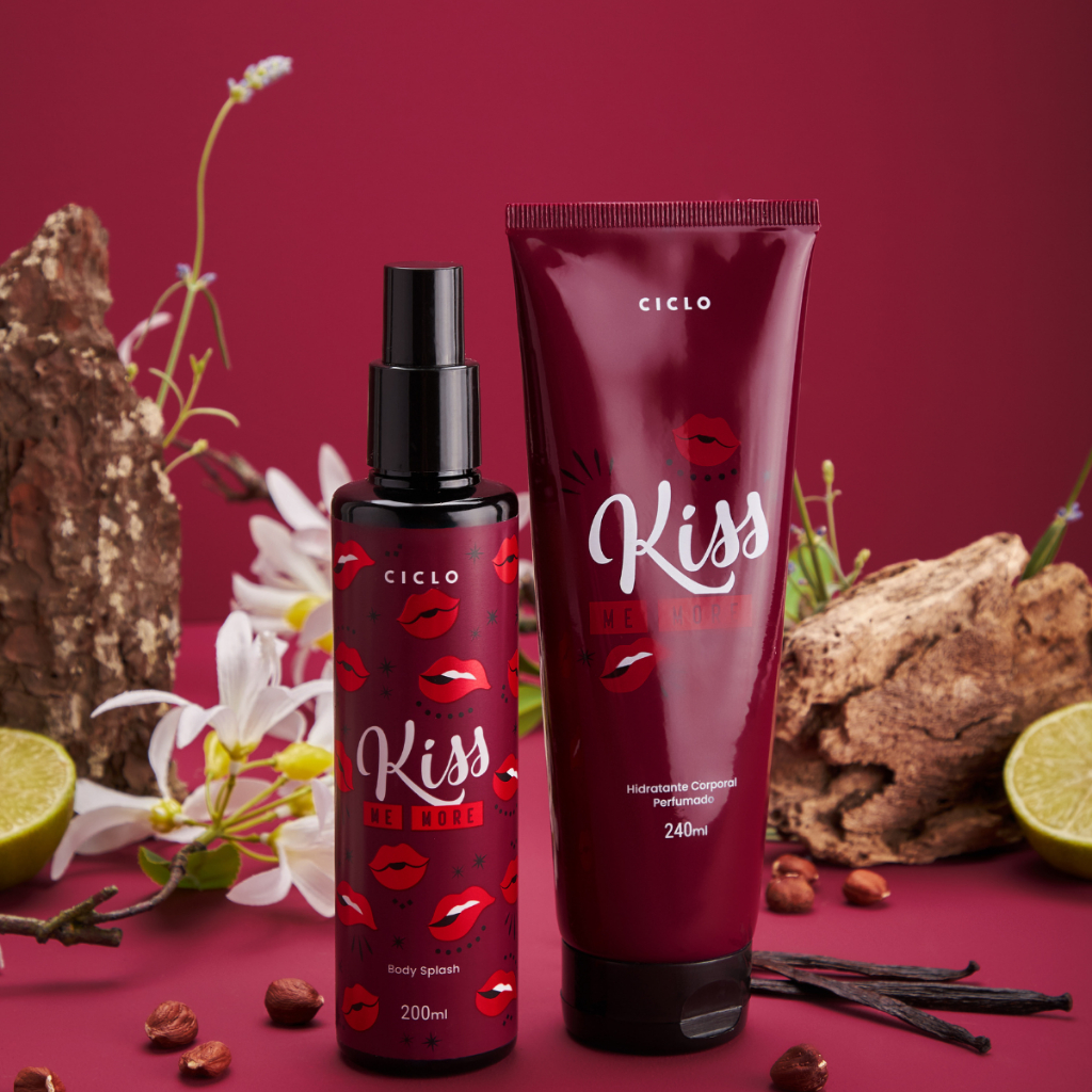 Kit Ciclo Kiss You More - Body Splash 200ml + Hidratante 240ml