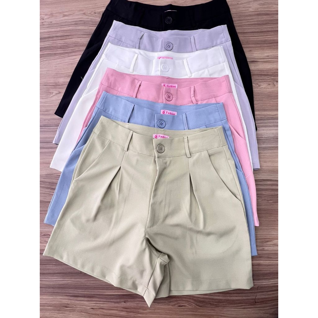Short em alfaiataria feminino REF: 041# em Oferta na Shopee