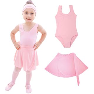 Collant Regata e Saia De Transpassar Kit 2 Itens Ballet Infantil em Oferta na Shopee