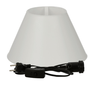 Kit Cupula Abajur Grande com Cordão Preto e Soquete E27 Bivolt Completo Varias Medidas em Oferta na Shopee