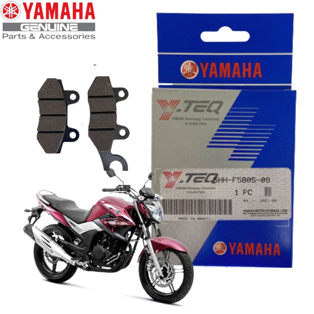 PASTILHA FREIO DIANTEIRO Y-TEQ ORIGINAL YAMAHA YS FAZER 250 FZ25 2007 2008 2009 2010 2011
