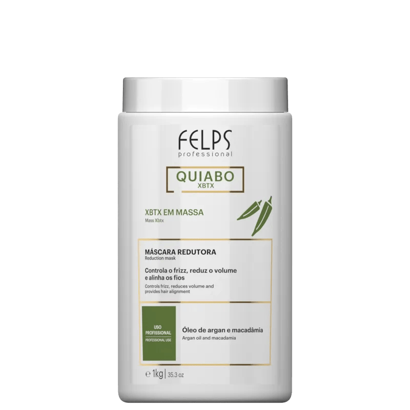 Felps Máscara Capilar Redutora de Volume Xbtx de Okra 2Kg Felps - Beauty