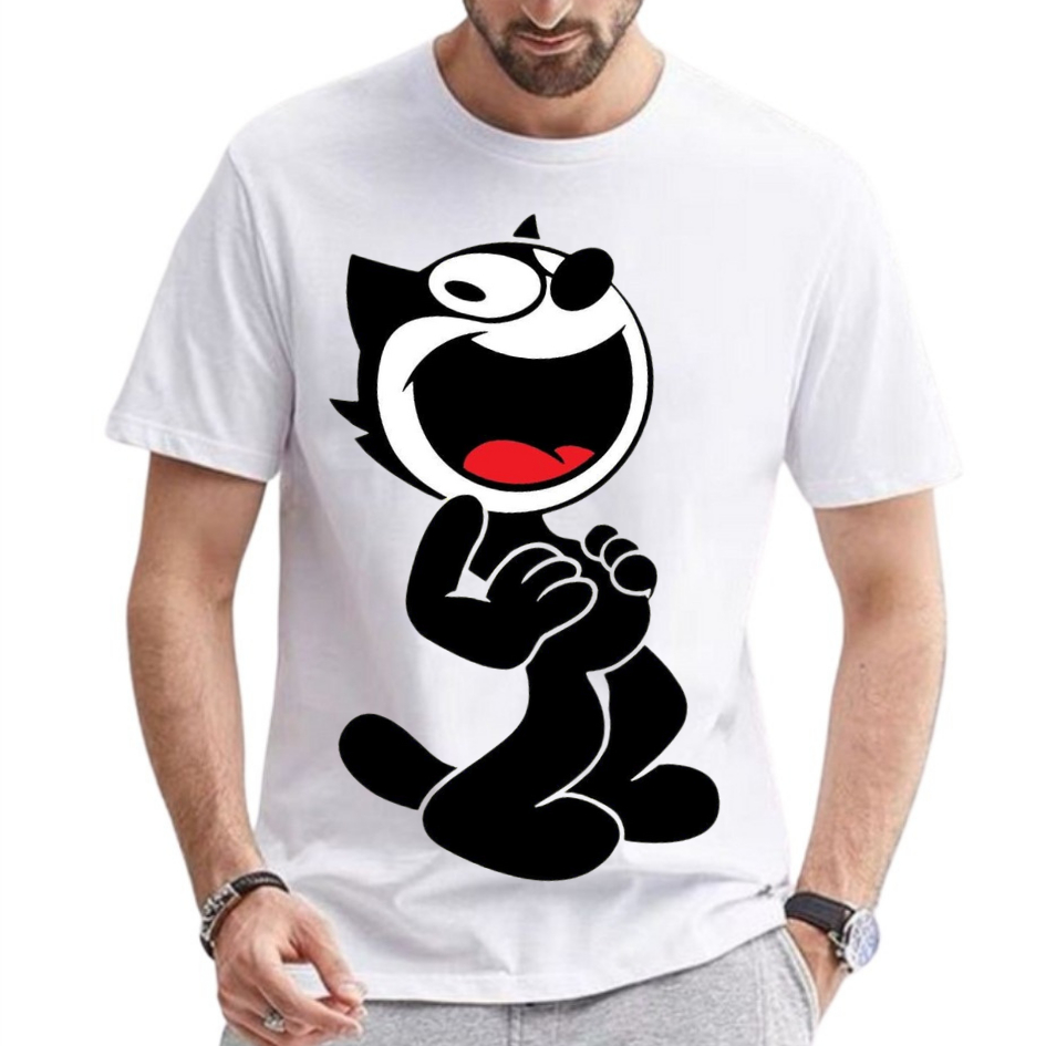 Camisa Estampada Gato Felix Camiseta para Todos: Blusa Femininas, Masculina e Infantis. Exclusivas!