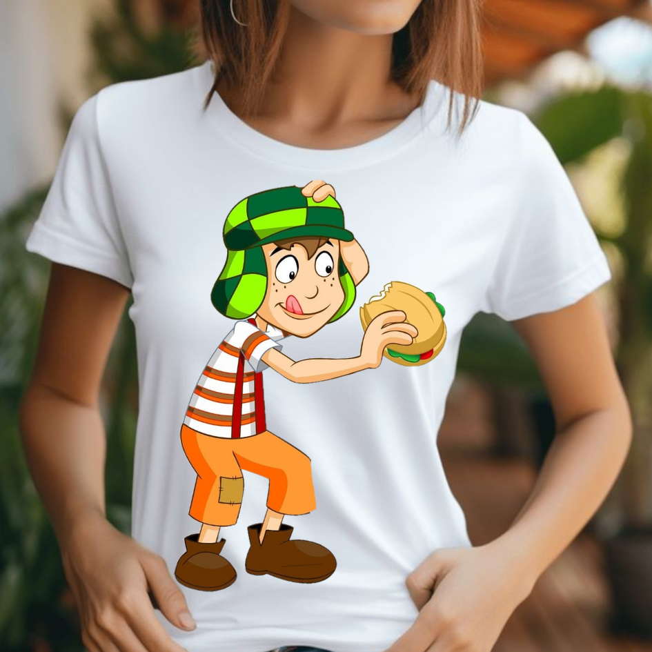 Camisa Estampada Chaves Camiseta para Todos: Blusa Femininas, Masculina e Infantis. Exclusivas!