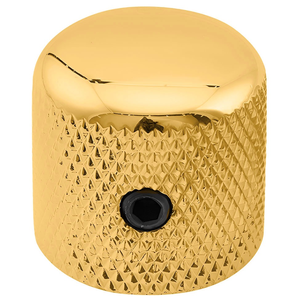 Knob De Metal Dourado Com Trava Para Guitarra Contra Baixo