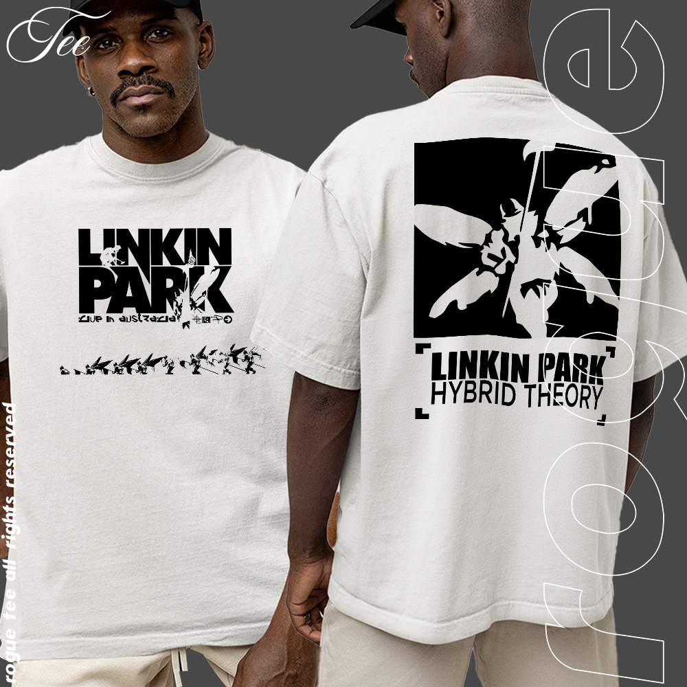 Camiseta Basica e OVERSIZED Hybrid Theory Álbum Estreia Linkin Park Banda Rock Tee Graphic Unissex