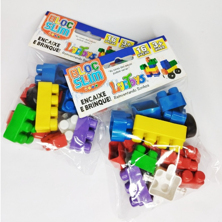 30 Pct Bloco De Montar 16 Peças C/ Rodinha Brinquedo de Encaixar Didático Educativo Oferta Brinquedo em Oferta na Shopee