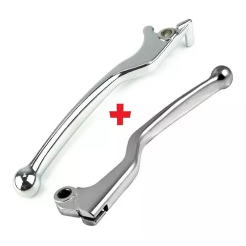 Manete Embreagem + Manete Freio Disco Xre300/Nx350/SAARA/Falcon/BROS 150 disco/Nx/Xr200 Cromado