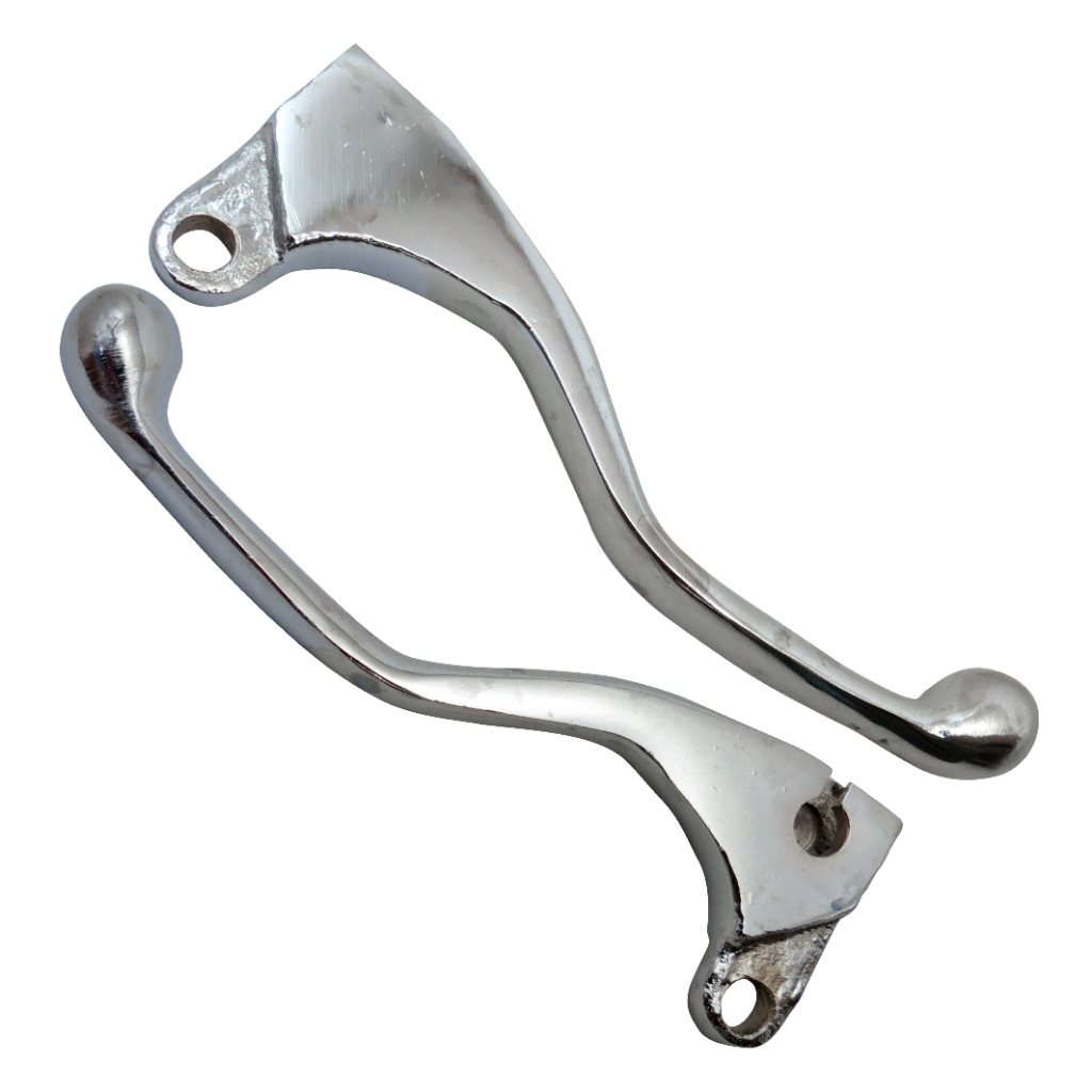 Manete Embreagem + Manete Freio Lona XL125/XLX/250/Bros 125/150 Cromado