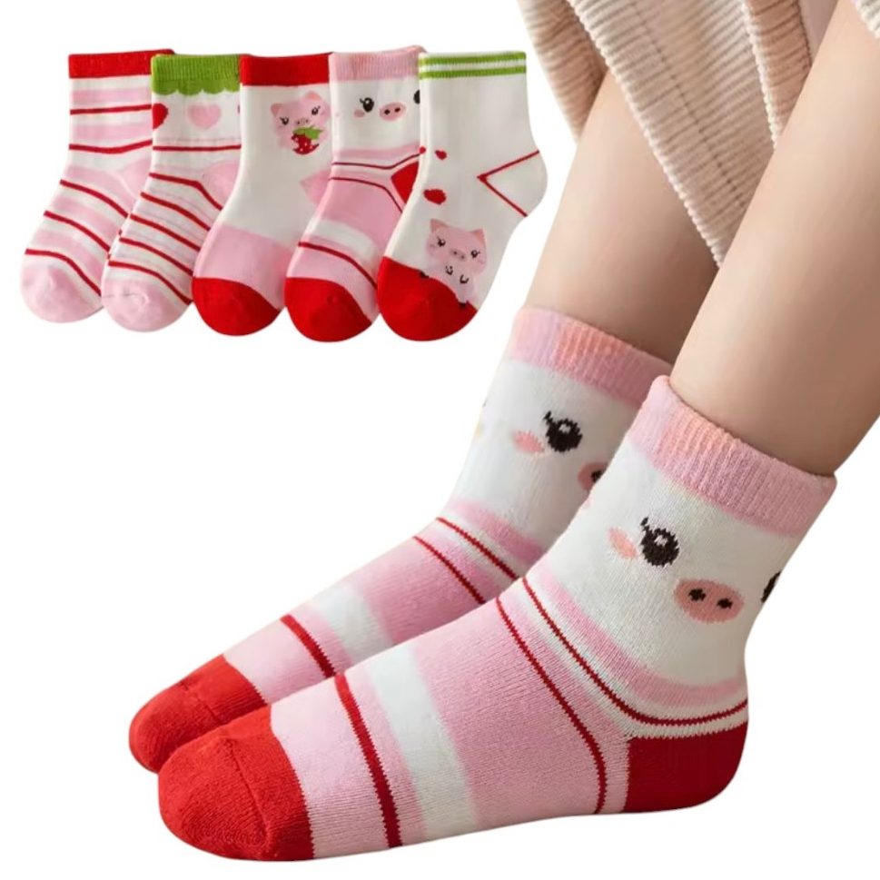 Kit 12 Pares de Meias Feminina Infantil Bebê Menina Recém Nascidos