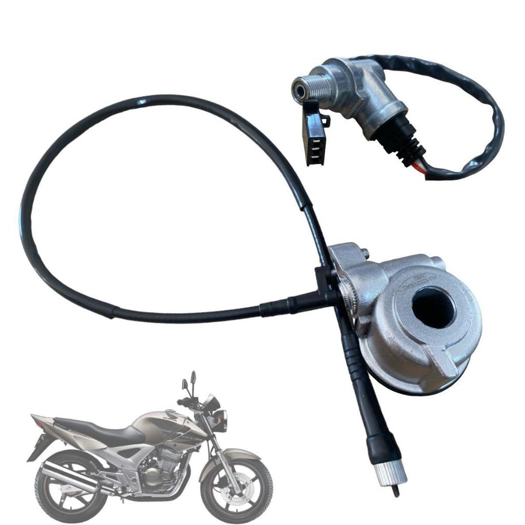 Kit Cabo + Engrenagem + Sensor De Velocimetro Cbx 250 Twister 01/08
