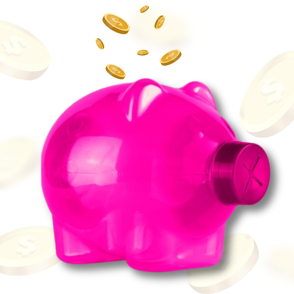 Cofre De Plástico Porco Brinquedo Cofrinho Porquinho 550 Ml