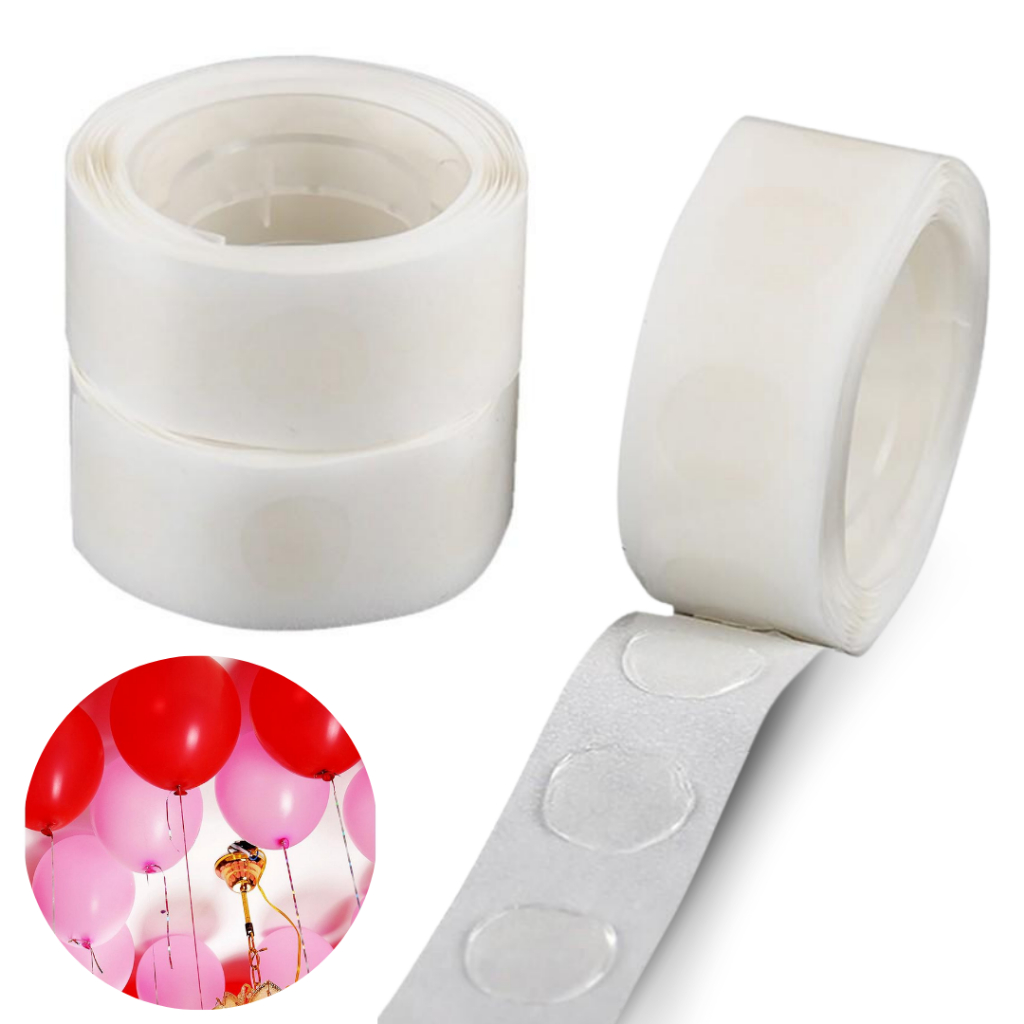 Gota Adesivo Cola Balão Bexiga 100 Pontos Decoração Festa em Oferta na Shopee