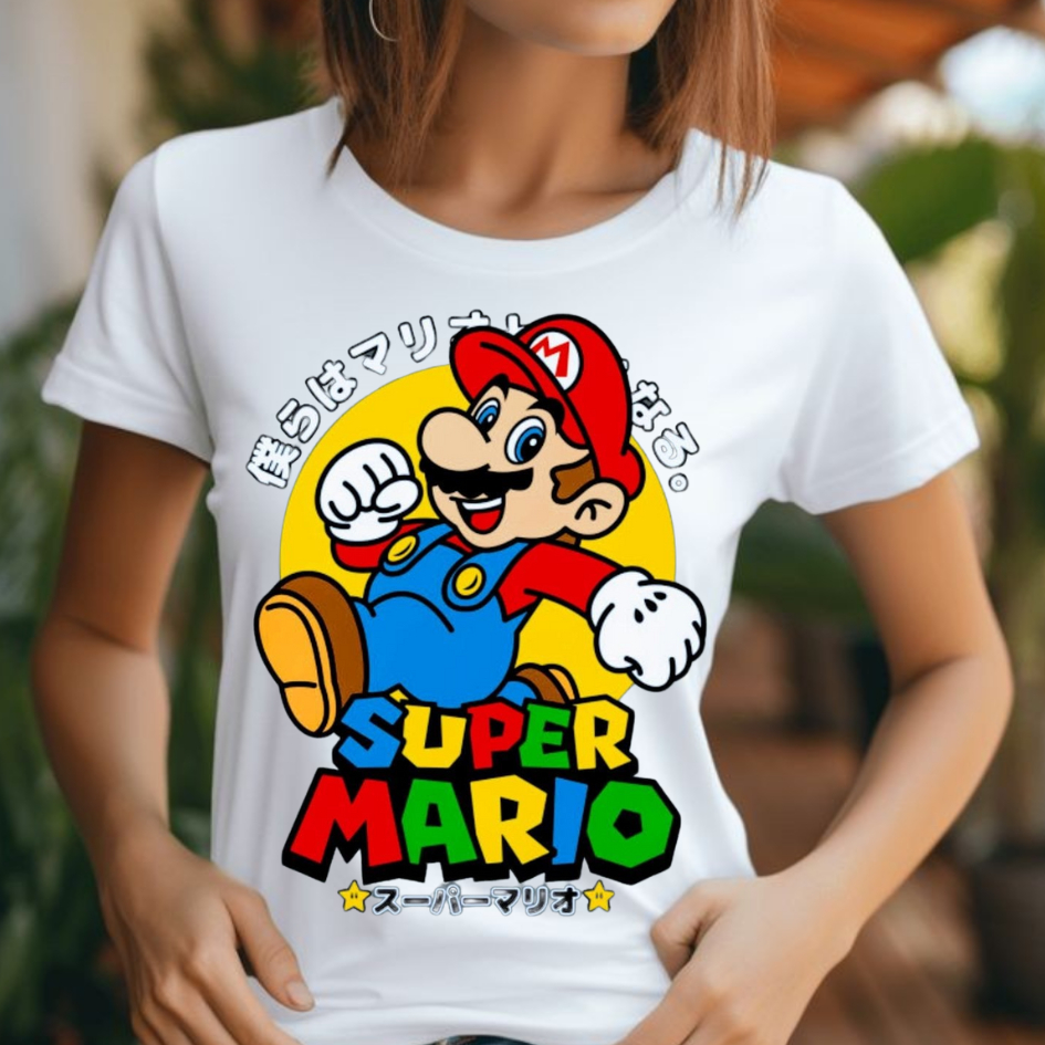 Camisa Estampada Super Mario Camiseta para Todos: Blusa Femininas, Masculina e Infantis. Exclusivas!
