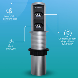 Torre de Tomada 20 Amperes Automática para Cozinha Bancada em Oferta na Shopee