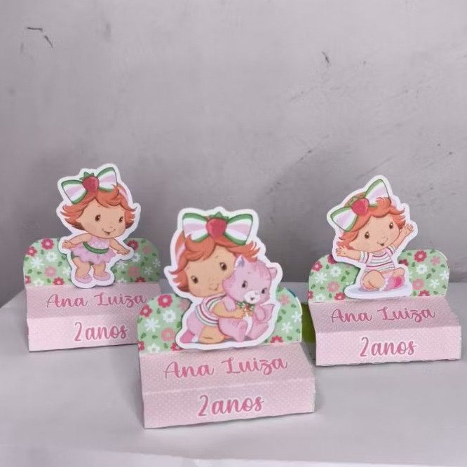 Porta Bis duplo personalizado Moranguinho Baby lembrancinha pra festa personalizada Moranguinho Baby em Oferta na Shopee