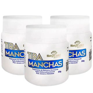 Kit 3 Pomada Tira Manchas Natyflora Combate Melasma, Ação Hidratante, Anti Envelhecimento - 50g cada em Oferta na Shopee