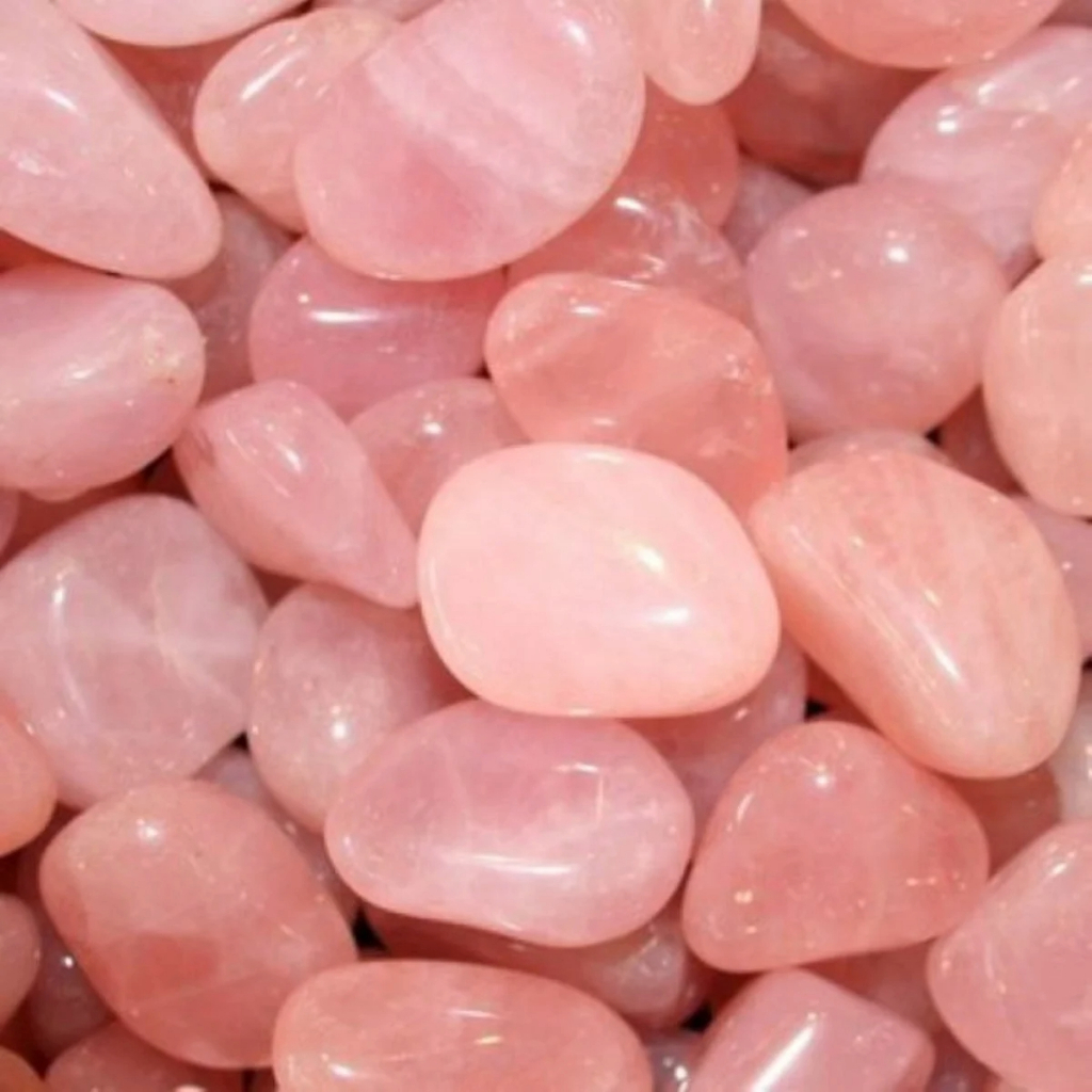 Quartzo Rosa Pedra Rolada Cristais Pedras Naturais Brasileiras 1kg Pedras Roladas 2 a 4 cm