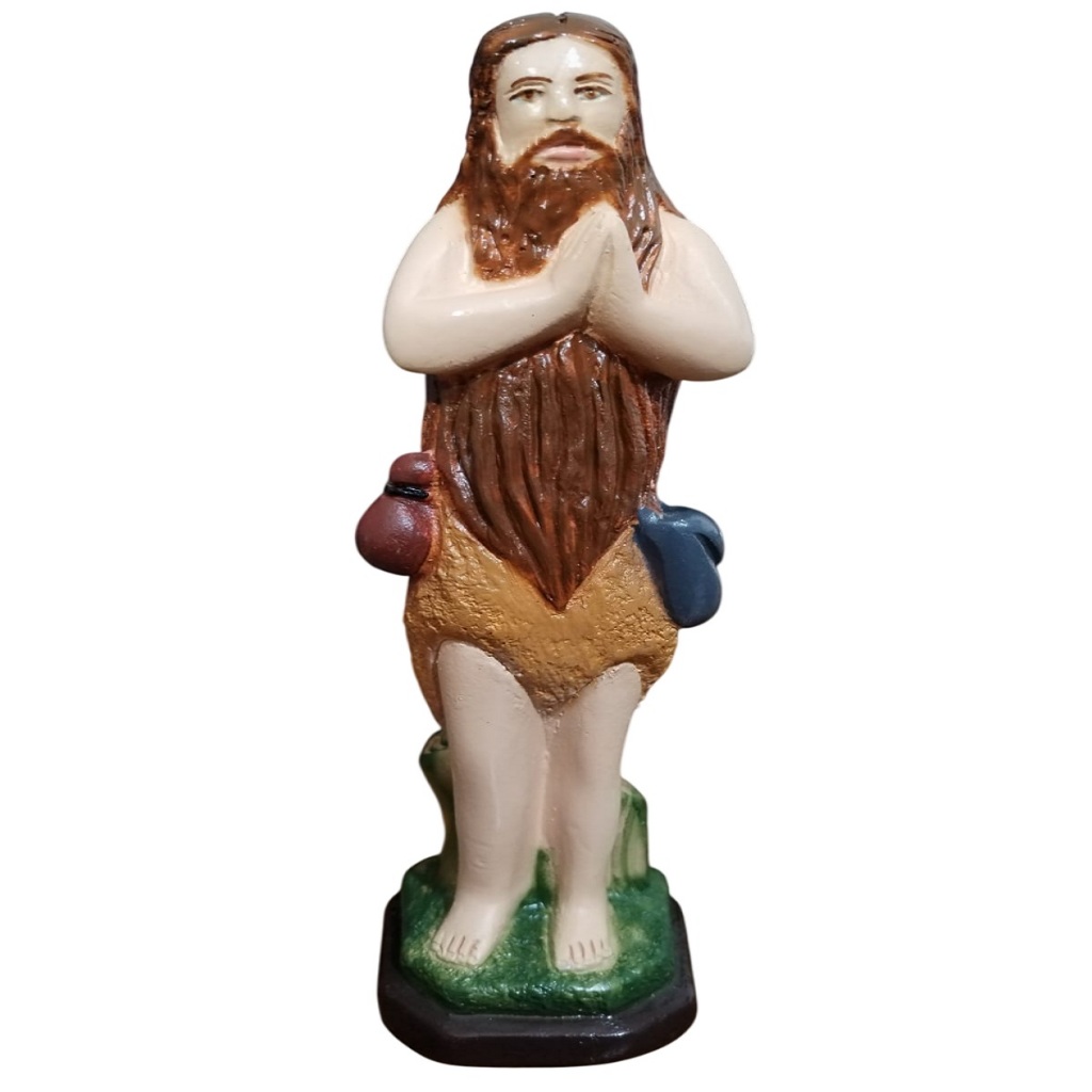 Imagem Sacra Religiosa de Santo Onofre em Gesso para Igreja Altar Missa Decoração e Devoção - Ossain