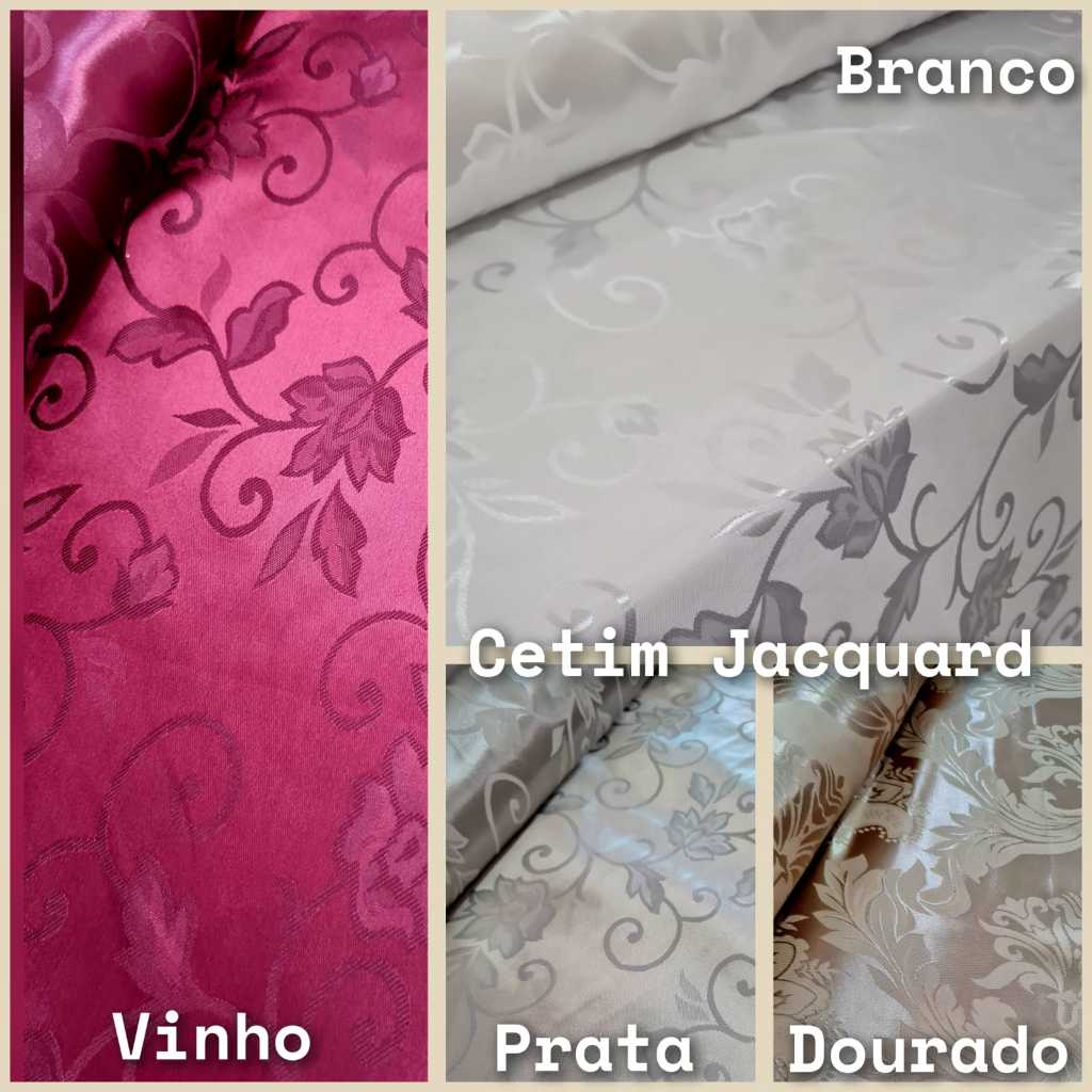 Tecido Cetim Jacquard/100 % Poliester/Jacquard Decoração *venda a partir de 50 cm x 1,50 mt larg*.