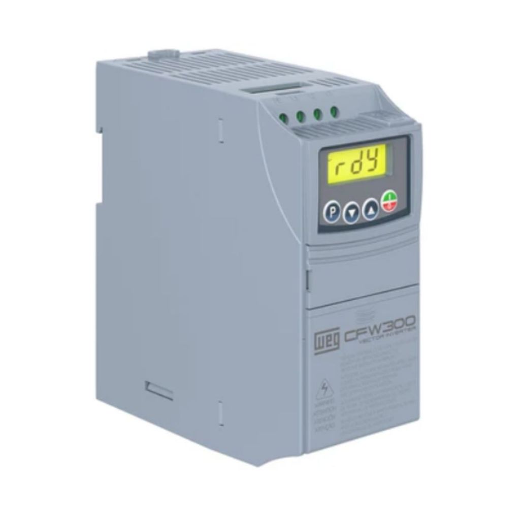 Inversor De Frequência Weg Monofásico Cfw300 0,5cv 220v 2,6 Ampere Standard Sem frenagem IP20