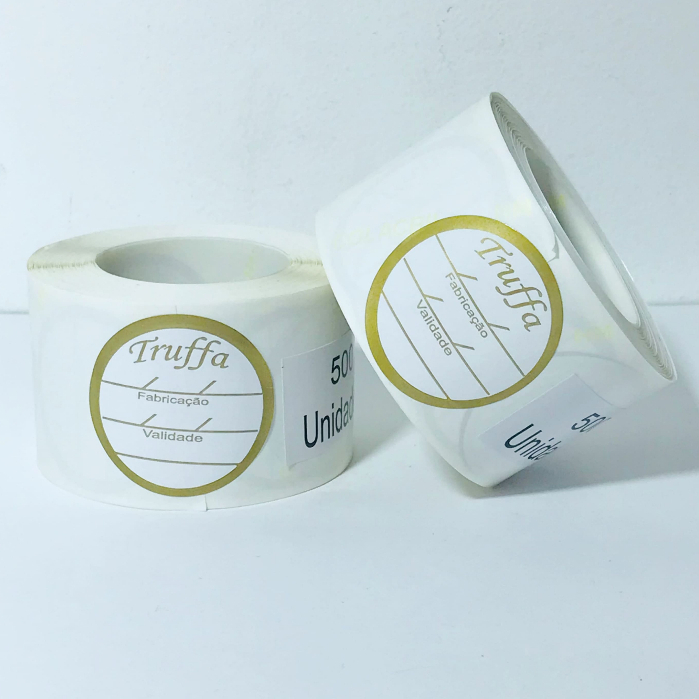 Etiquetas adesivas "trufa fabricação e validade" em Oferta na Shopee