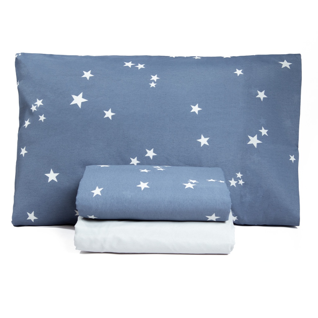 Jogo de Cama Solteiro 03 Peças Lençol Roupa de Cama Quarto Estampado Diversas Estampas Azul Rosa