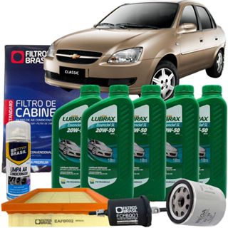 Kit Troca de Óleo 20W50 e Filtros - GM Corsa Classic - Lubrax em Oferta na Shopee
