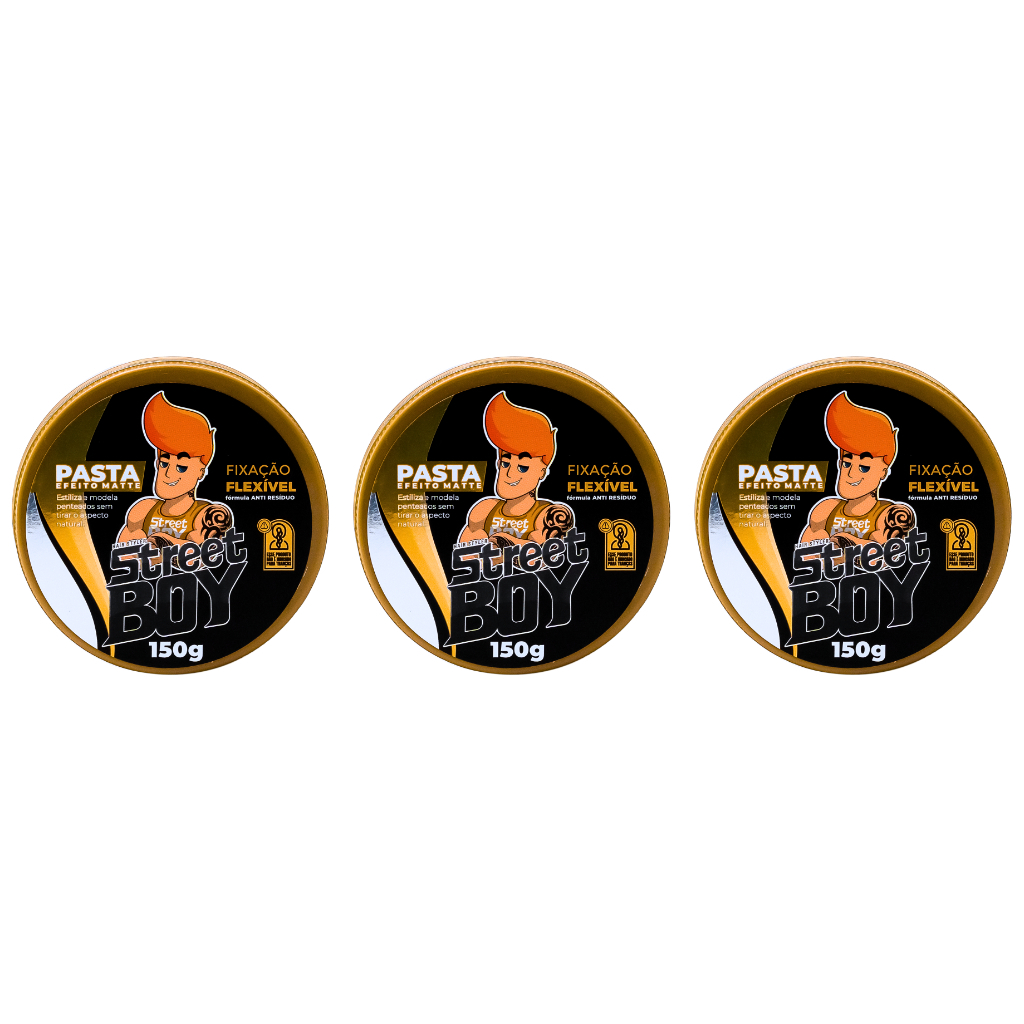 Pasta Modeladora Efeito Seco Matte Cera Street Boy 150g — imagem 2 de 2