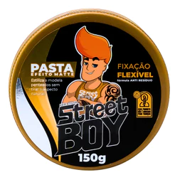 Pasta Modeladora Efeito Seco Matte Cera Street Boy 150g