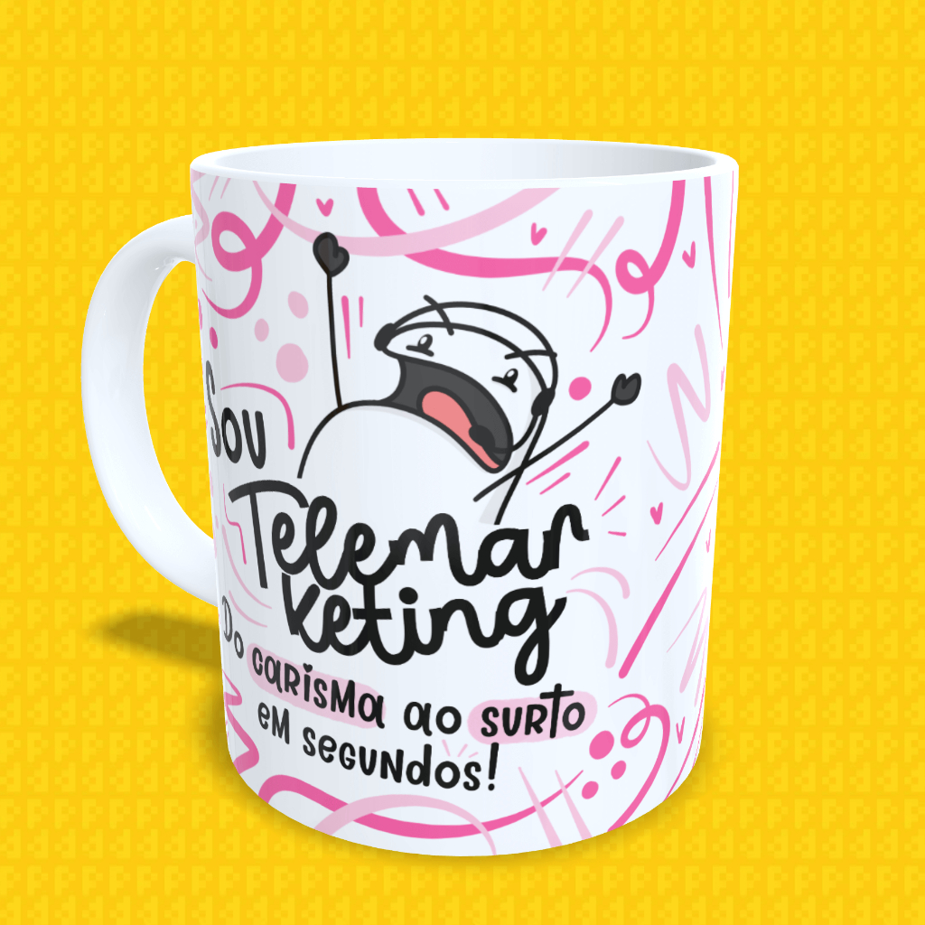 Caneca Premium Profissões Médico Advogado Enfermeira Telemarketing Vendedor Nutricionista Flork
