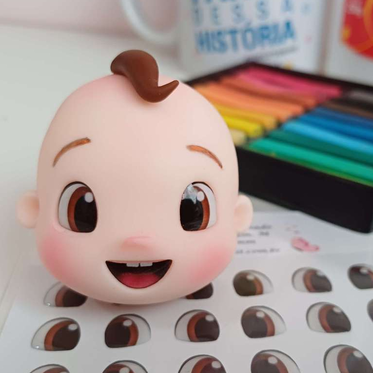 Olho Resinado MC001 Cores Castanho Escuro, Castanho Claro, Verde e Azul em Oferta na Shopee