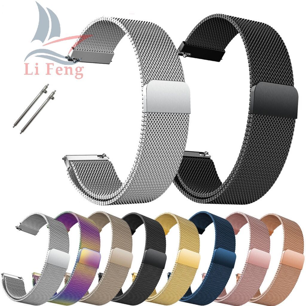 Pulseira Metal Para Galaxy Watch3 41/45 Active2 Amazfit Bip GTR42/47mm GTS GTR3PRO 20/22mm em Oferta na Shopee